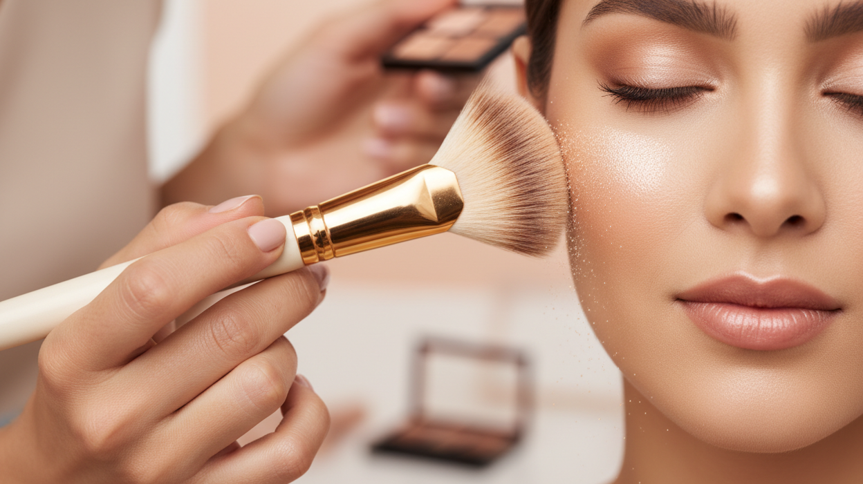 Highlighter aanbrengen voor een natuurlijke glow