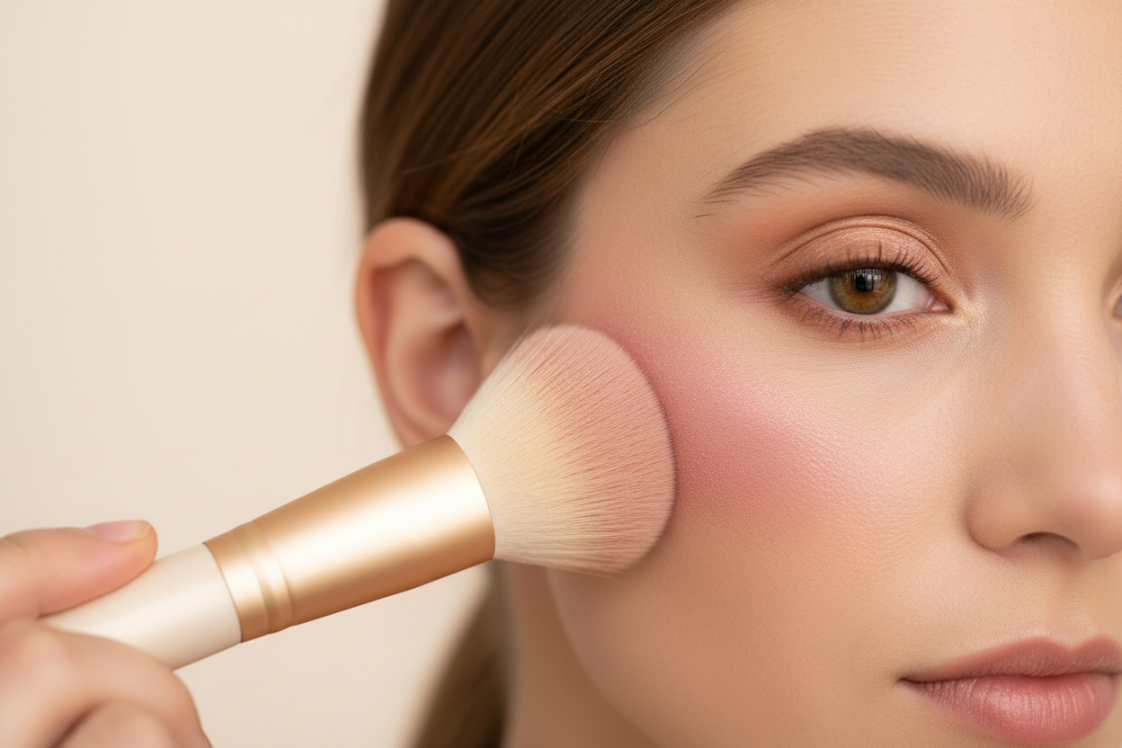 Blush aanbrengen voor een fris en stralend gezicht